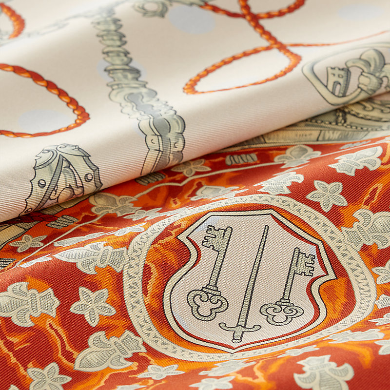Les Cles double face scarf 90 | Hermès USA